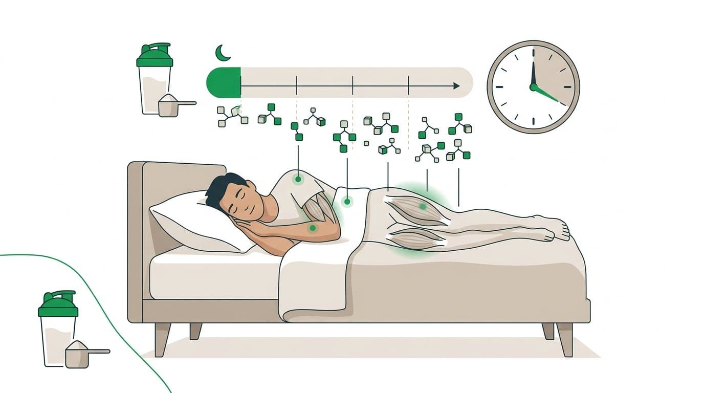 Casein Protein: Why Slow-Release Protein Before Bed Builds More Muscle