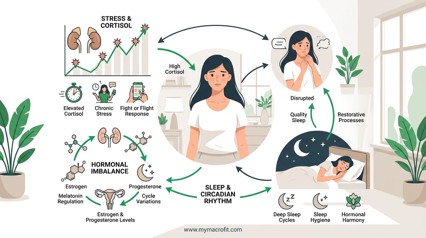 How Cortisol Affects Women's Weight, Hormones, and Sleep