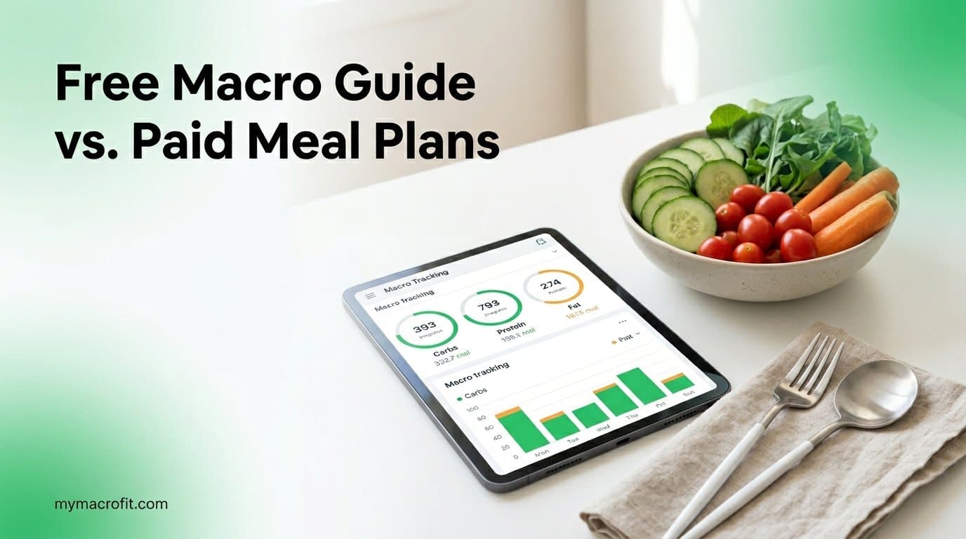 Free Macro Guide vs Paid Meal Plans: What's the Difference?