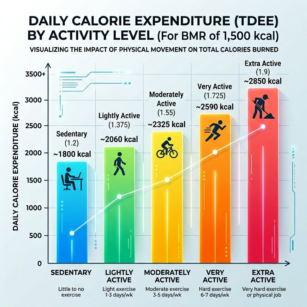 TDEE Activity Level Multipliers: Which One Should You Actually Choose? chart