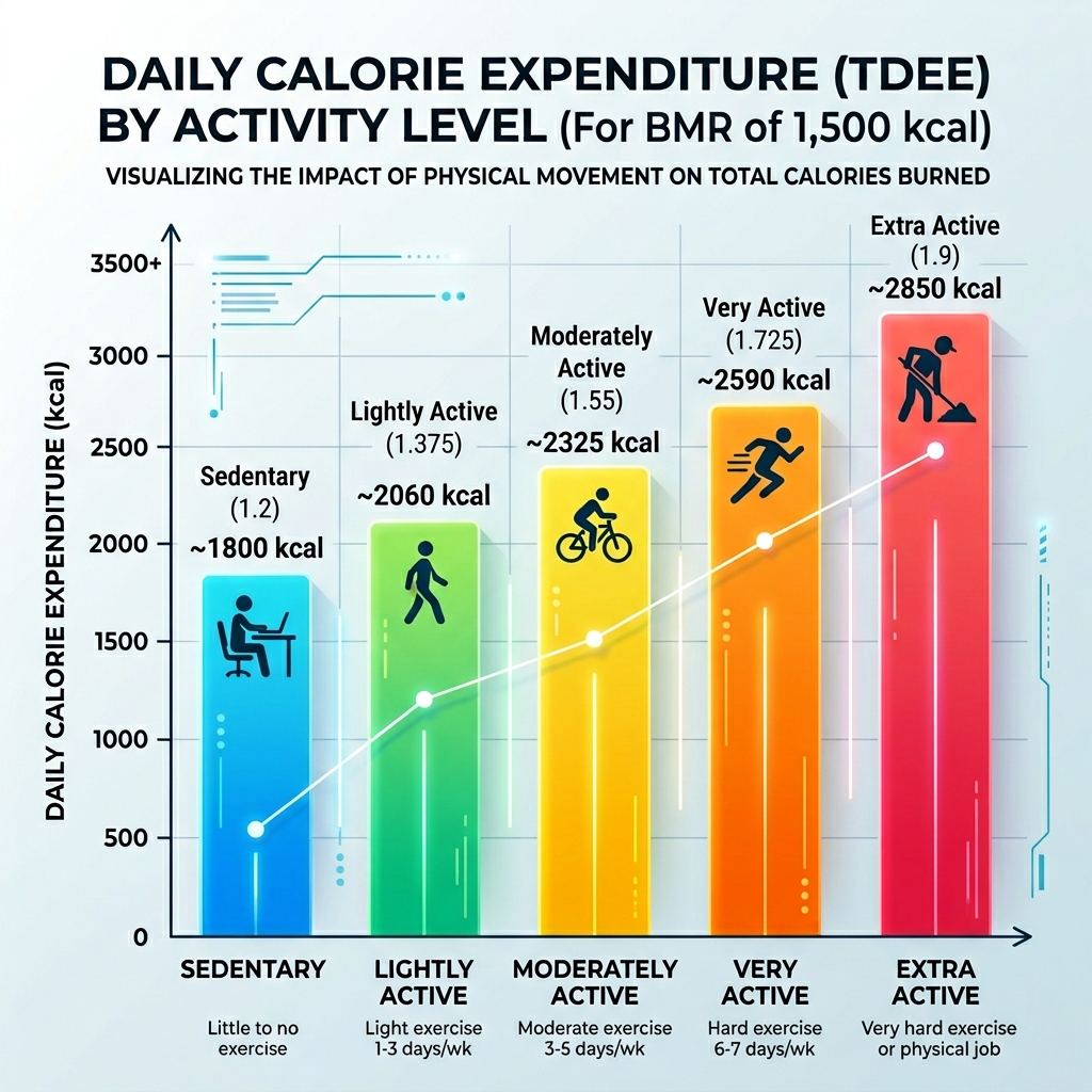 TDEE Activity Level Multipliers: Which One Should You Actually Choose? chart