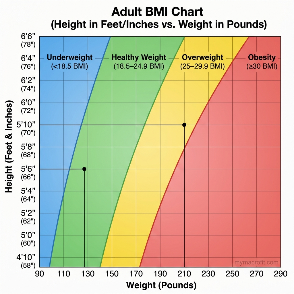 BMI vs health risk chart, comparing BMI categories with metabolic and cardiovascular risk levels