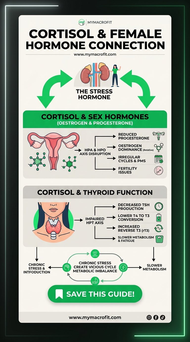 Cortisol and female hormones, how stress affects oestrogen, progesterone, thyroid, sleep and weight in women