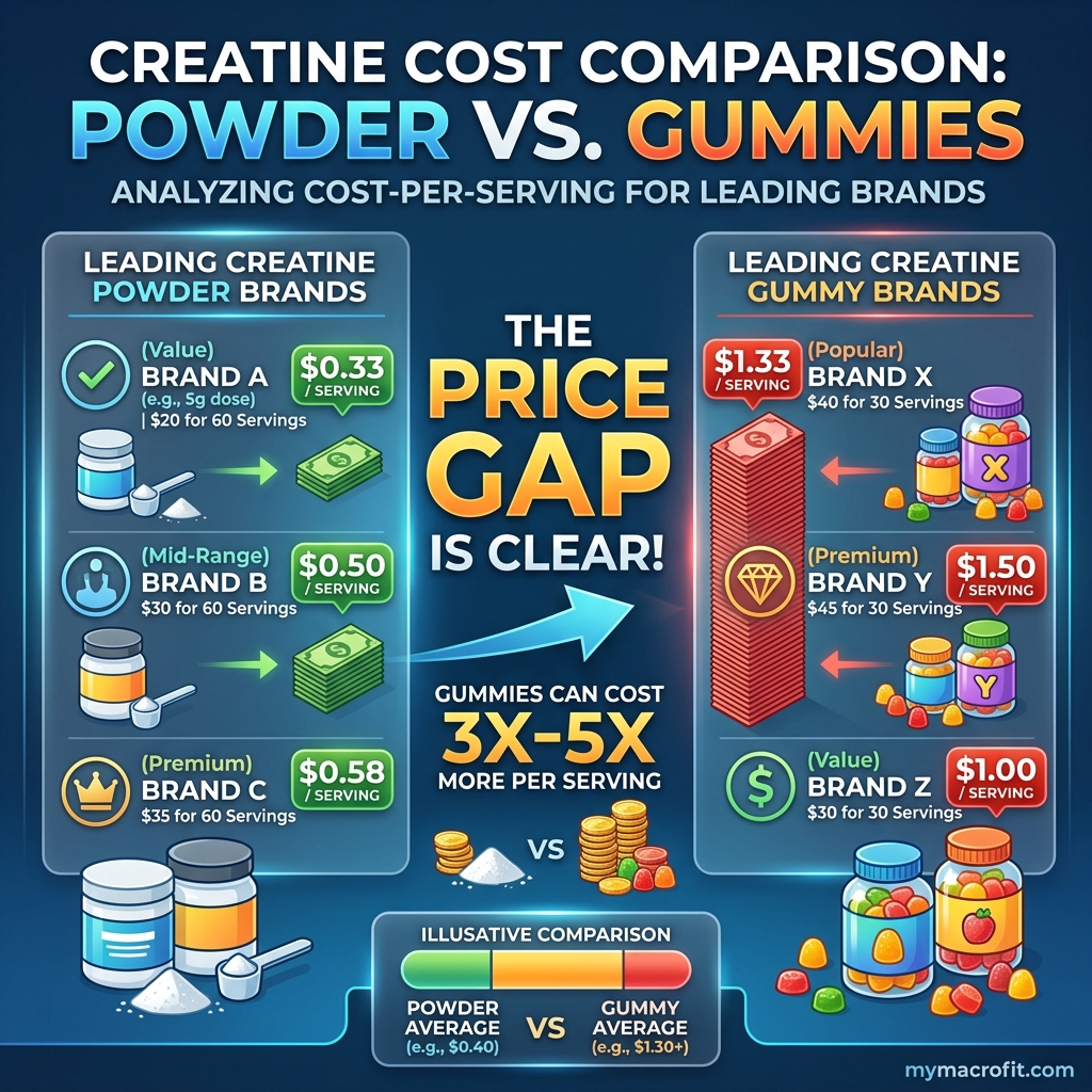 Creatine Gummies vs Powder: Are the Trendy Gummies Worth It? chart
