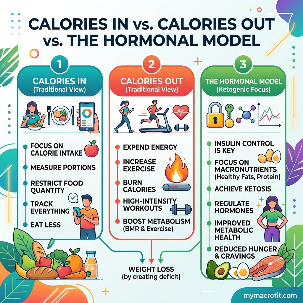 Do You Have to Count Calories on Keto? Why Keto Works When Calories Still Matter infographic