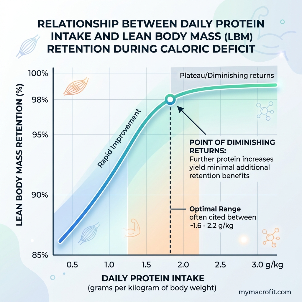 How Much Protein to Preserve Muscle in a Calorie Deficit chart