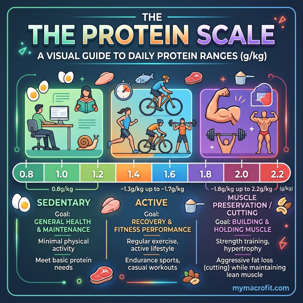 How Much Protein to Preserve Muscle in a Calorie Deficit infographic