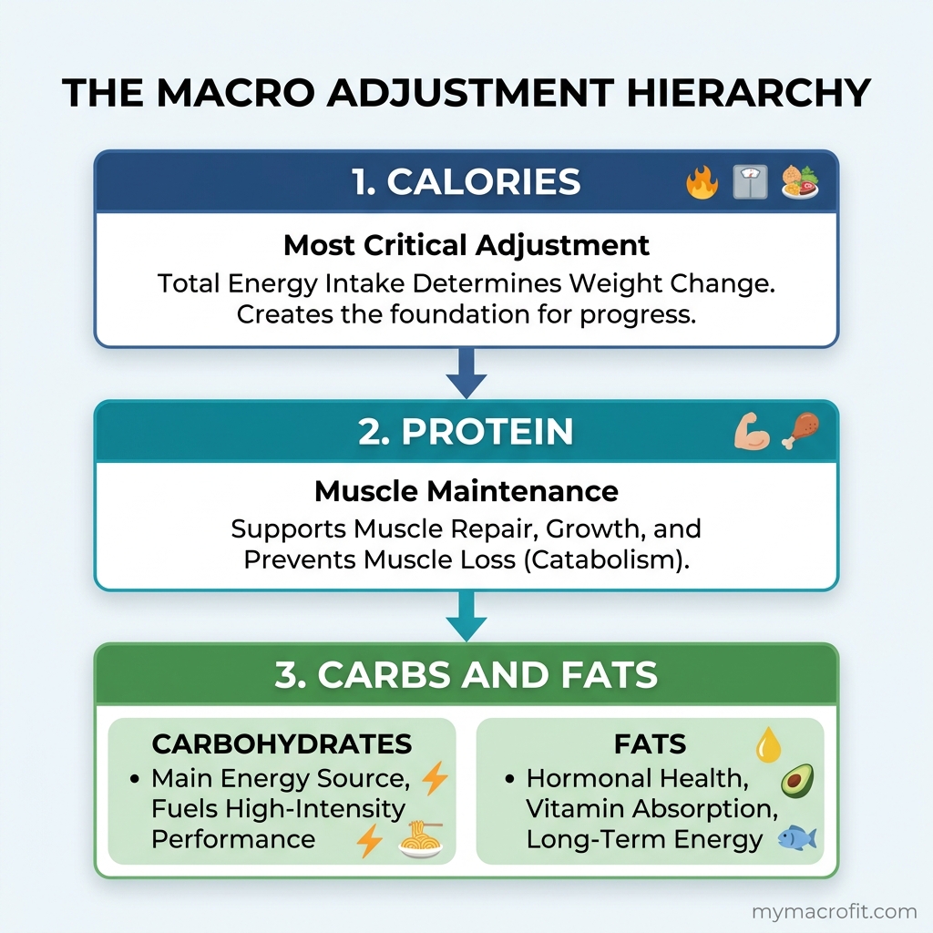 How to Adjust Your Macros When Weight Loss Stalls chart