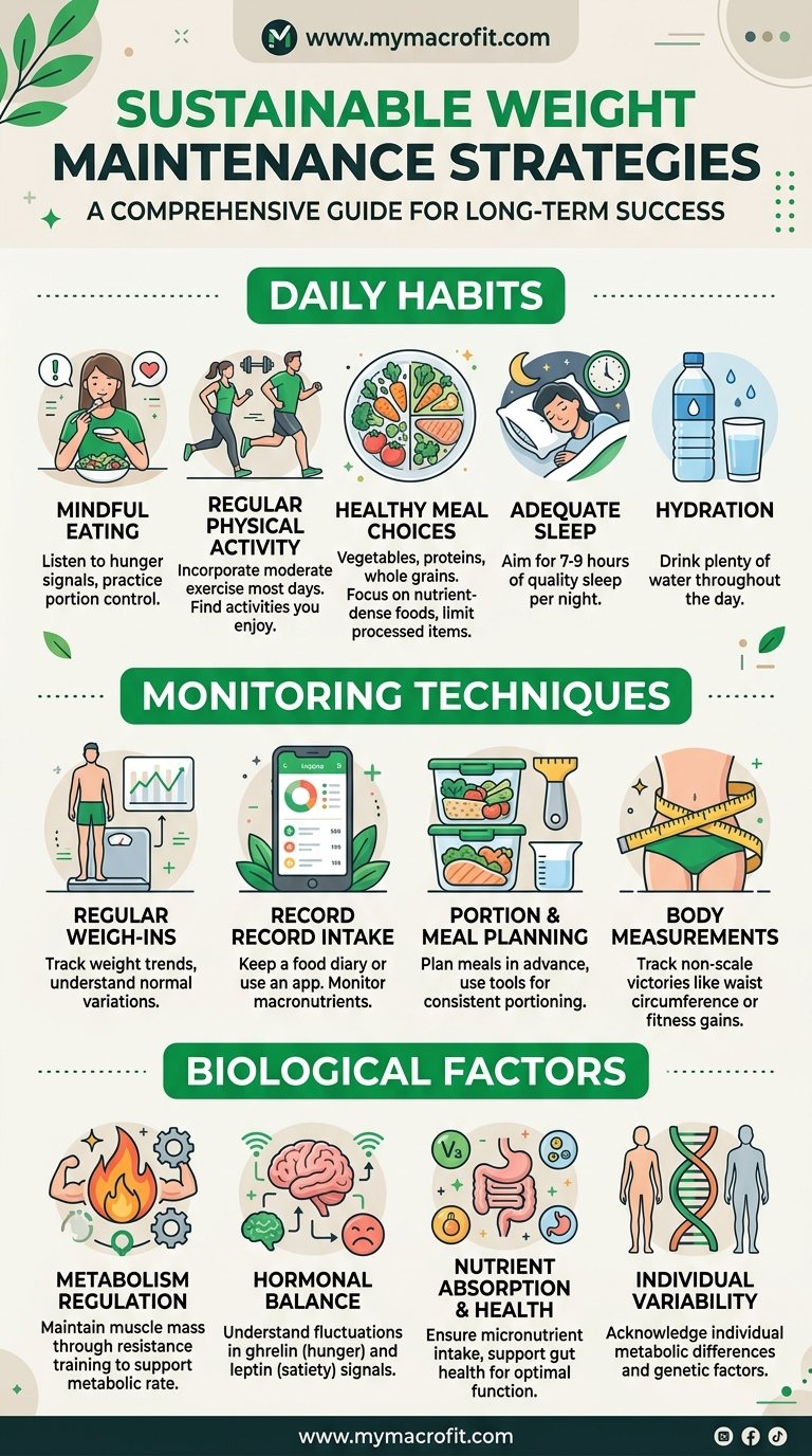 How to maintain weight loss, daily habits, monitoring strategies and biological factors affecting long-term weight maintenance