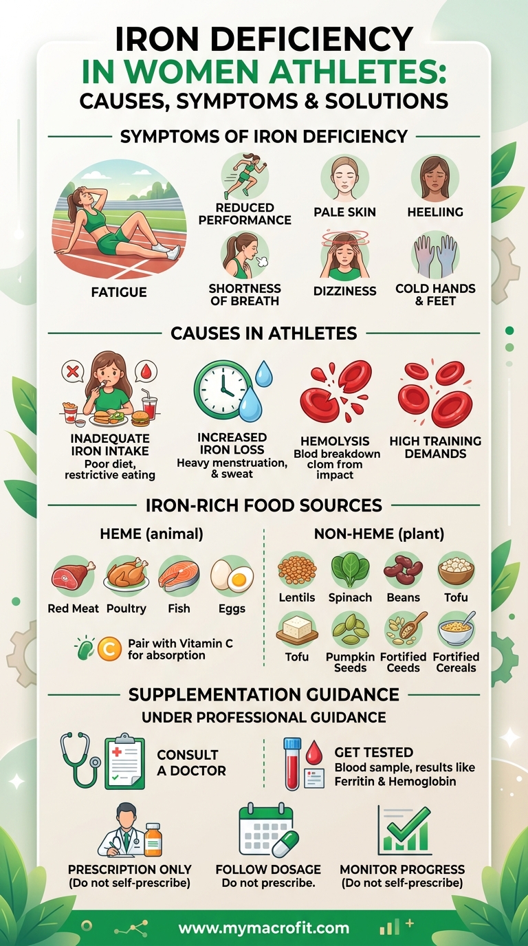Iron deficiency in women, symptoms, causes, iron-rich foods, and supplementation guidance