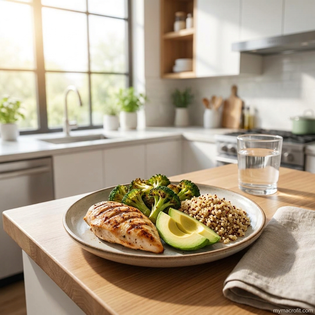 High-protein foods for women over 40, chicken, eggs, Greek yogurt, fish and legumes to preserve muscle during fat loss