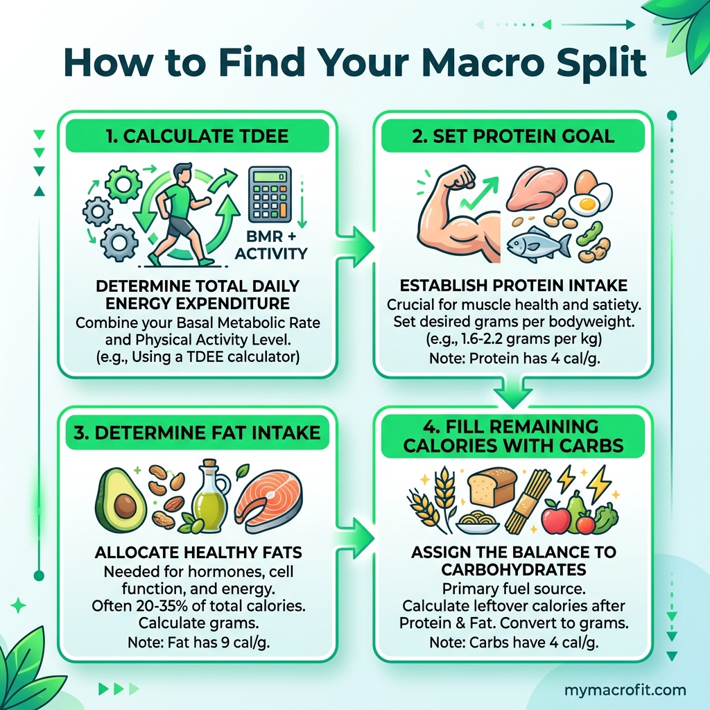Macro Split Guide: 40/30/30 vs 35/35/30 vs Keto, Which Ratio Is Right? infographic