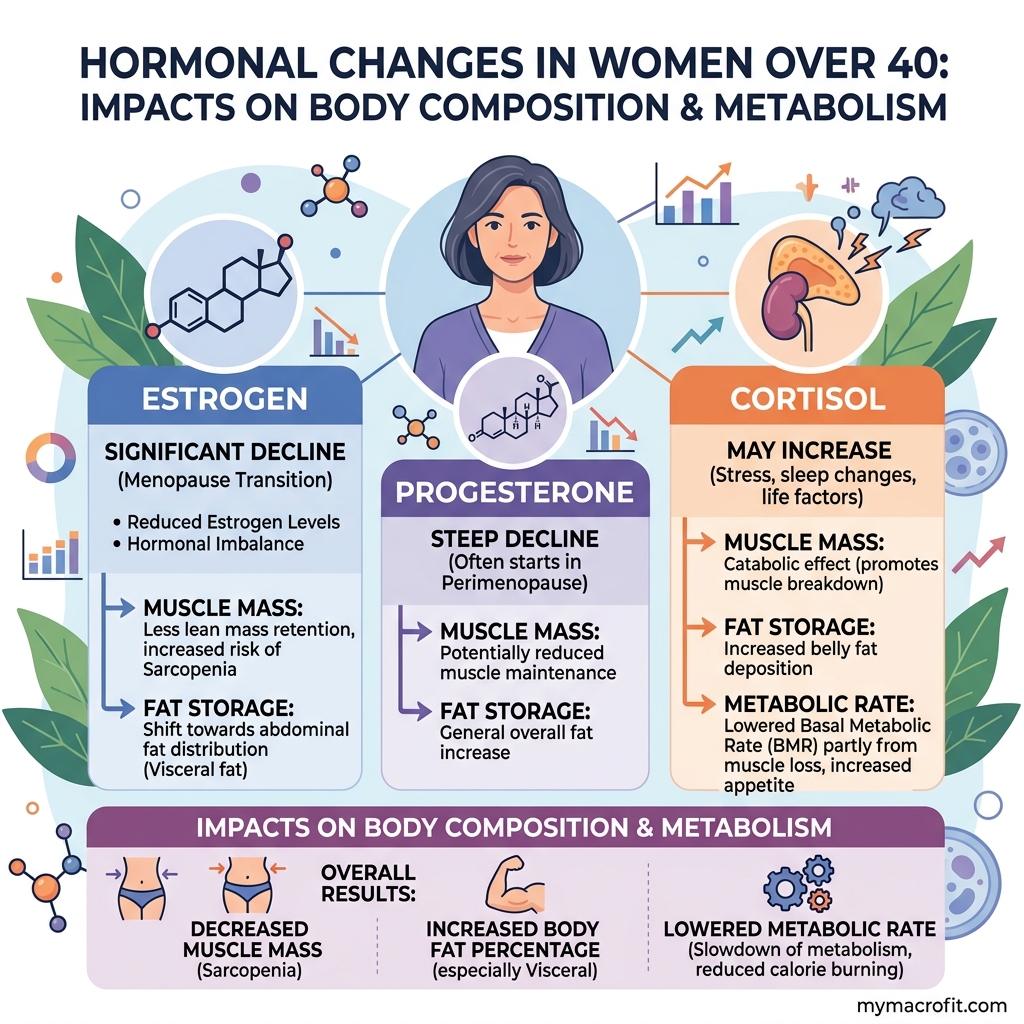 Macros for Women Over 40: Protein First, Then Everything Else infographic