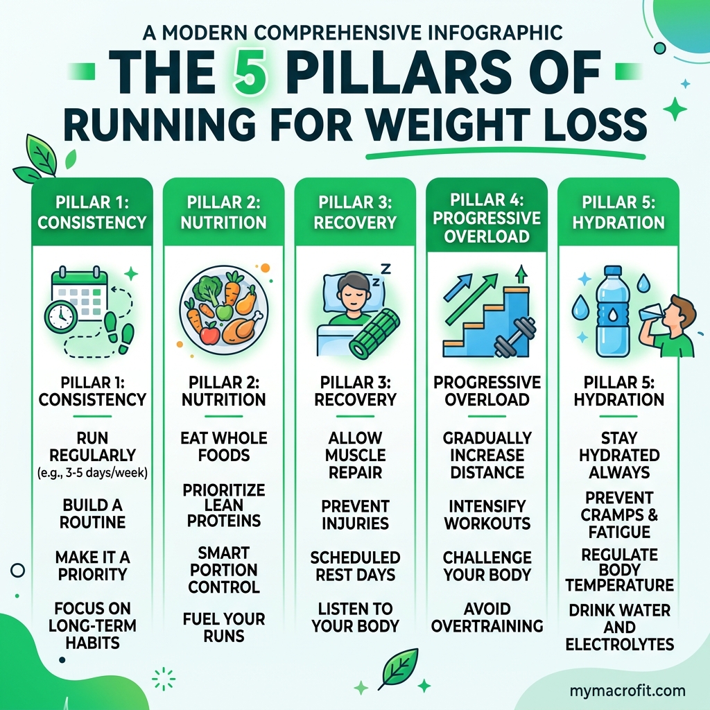 Running for weight loss, calories burned by body weight, best pace for fat loss, weekly distance targets