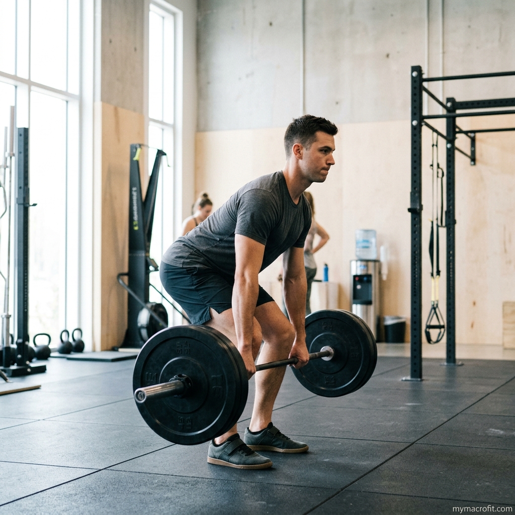 Strength training for fat loss, compound barbell movements including squats and deadlifts that burn the most calories