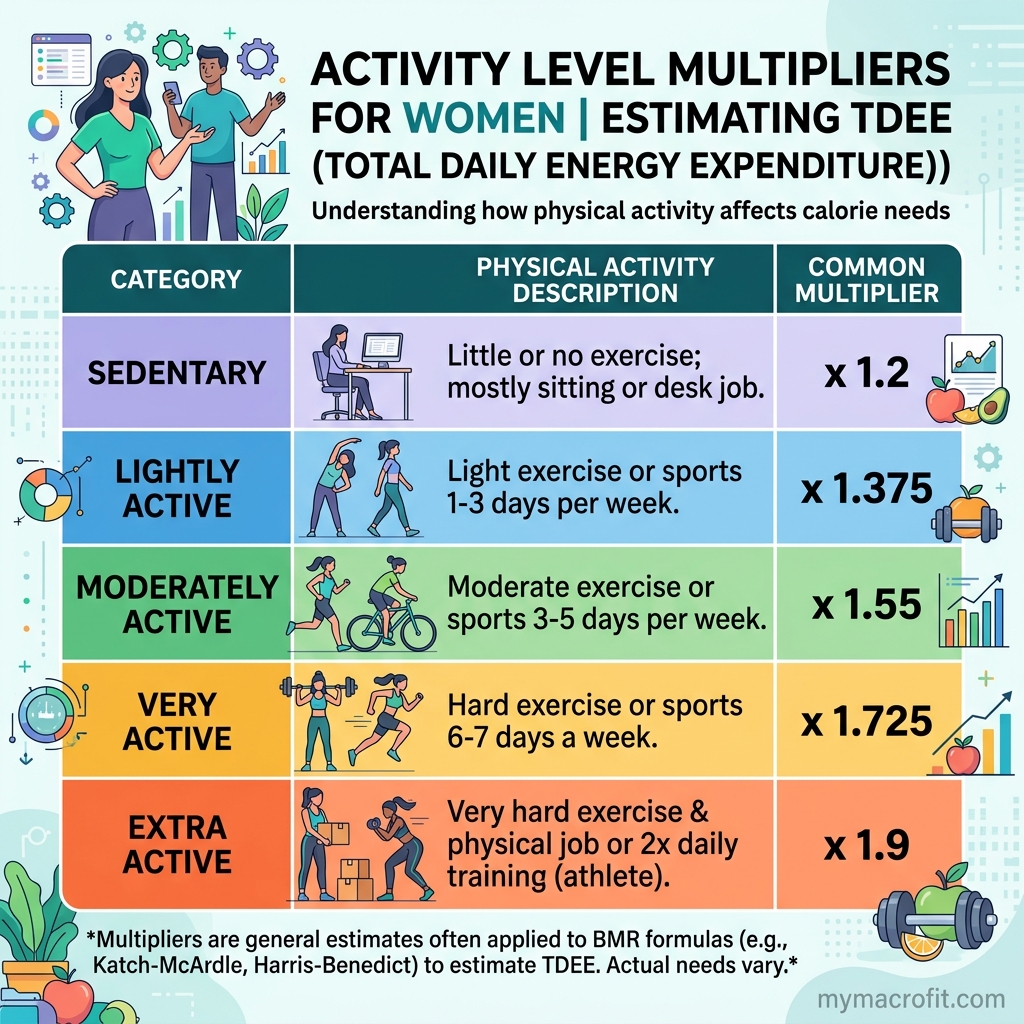 TDEE Calculator for Women: How Many Calories You Really Burn chart