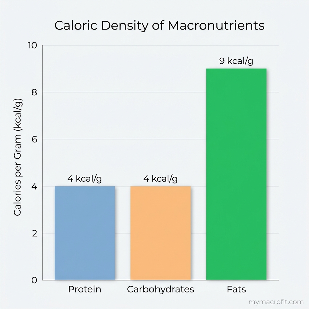 Macro split chart, protein, carbs and fat percentages for fat loss, maintenance and muscle gain goals