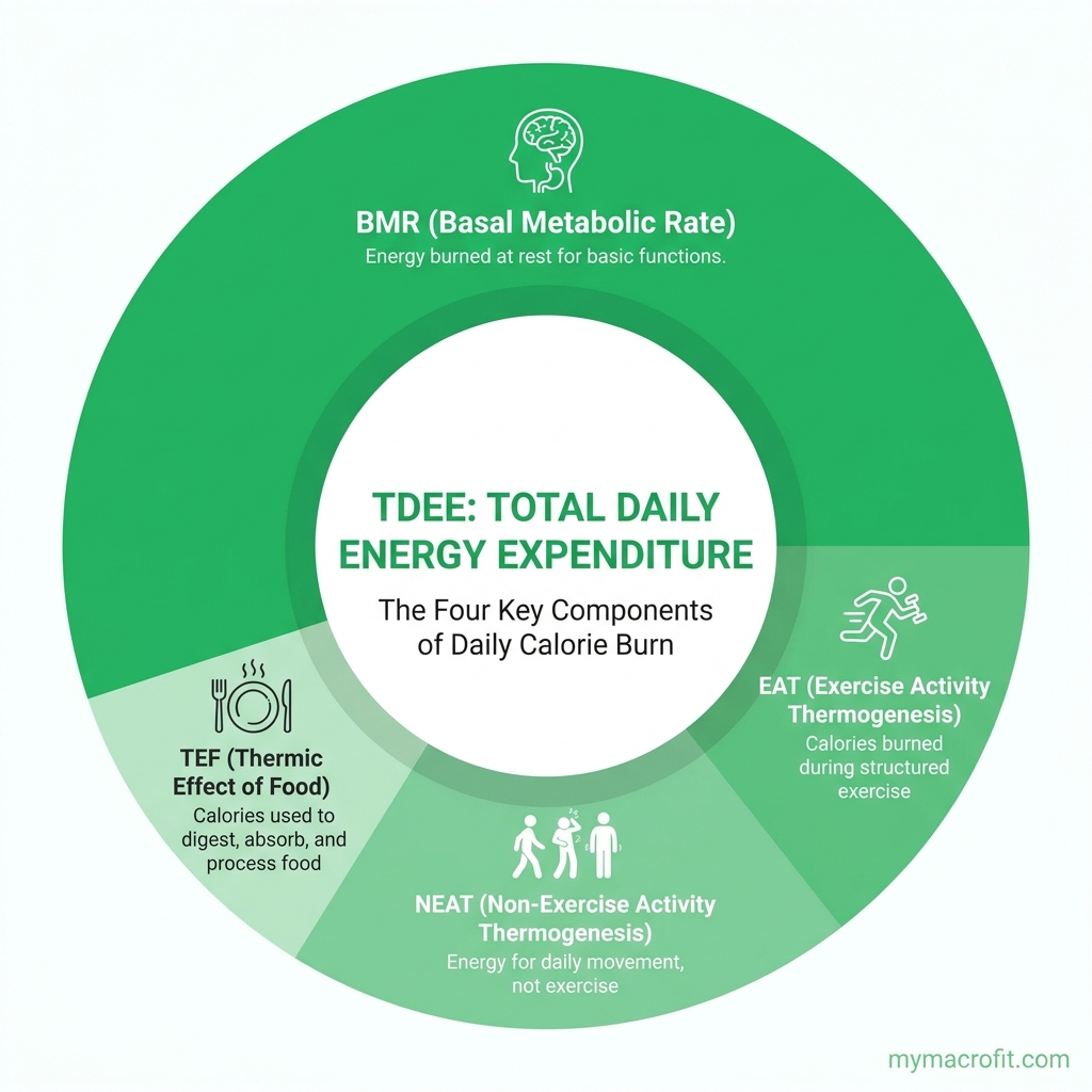 TDEE Calculator, visual guide with key concepts
