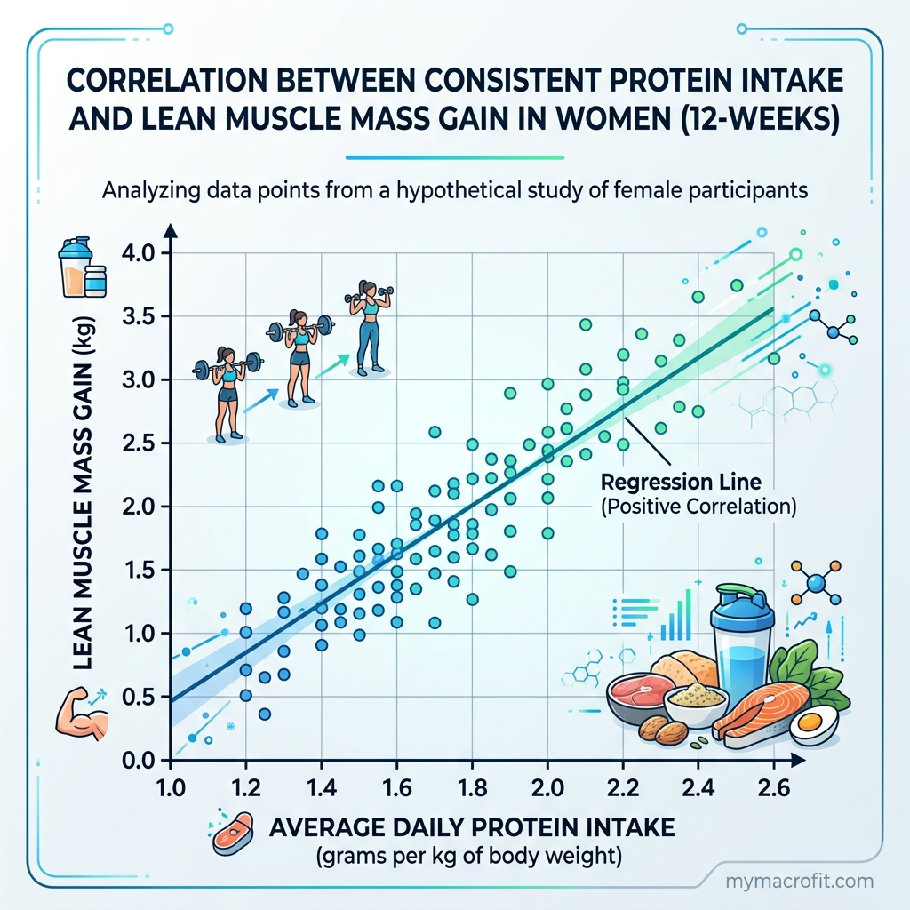 Women's macro chart — protein targets by bodyweight and recommended carb and fat adjustments across the menstrual cycle