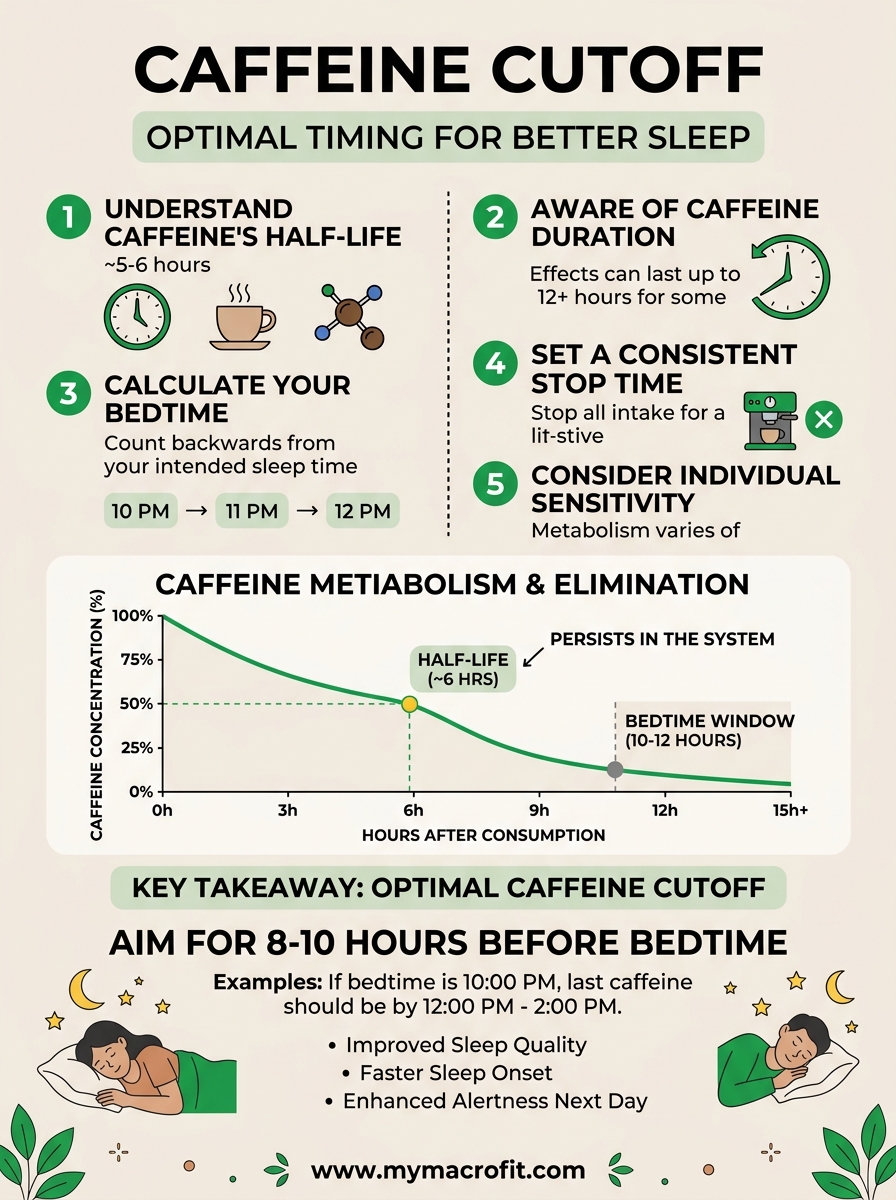 Caffeine Cutoff Calculator visual guide