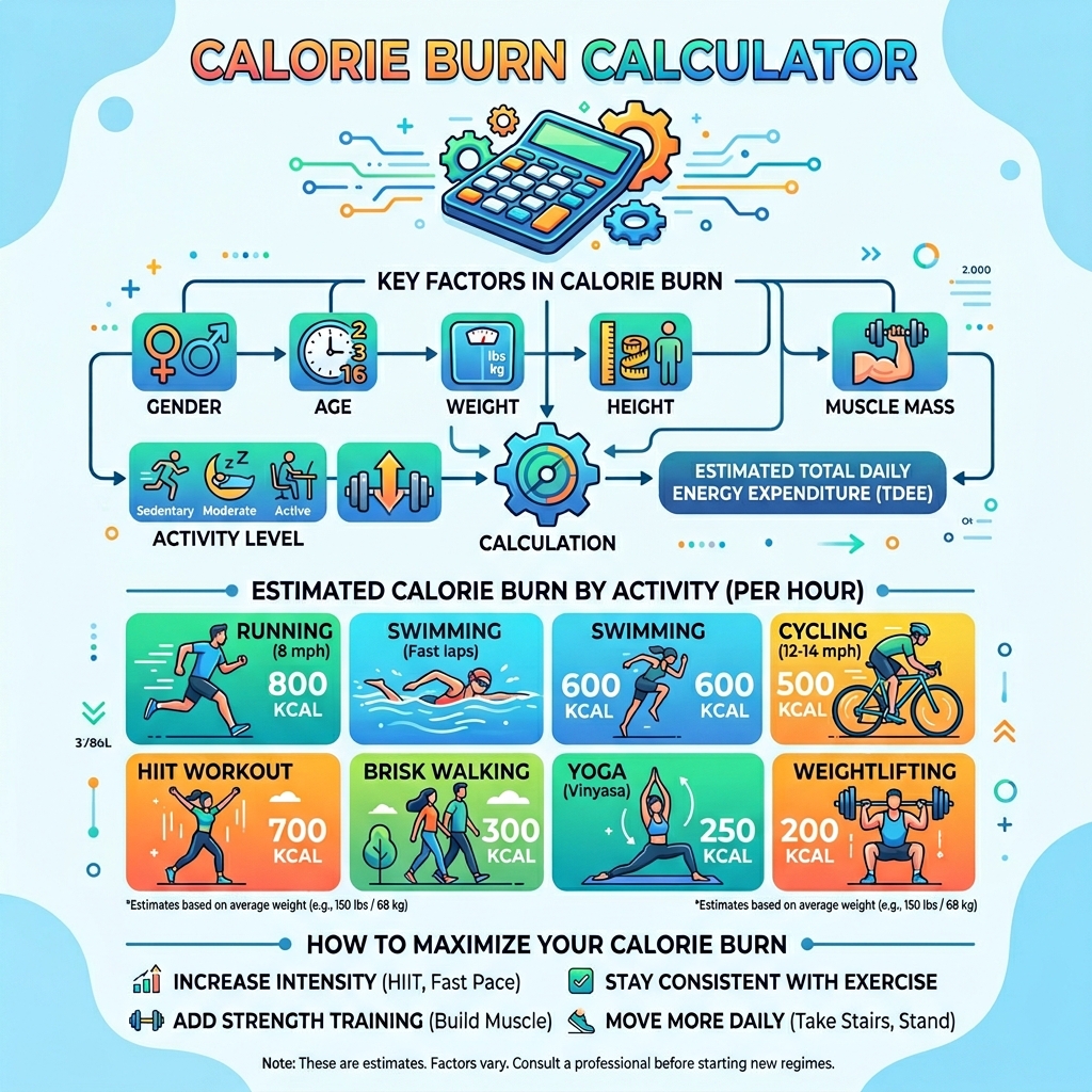 Calories Burned Calculator visual guide