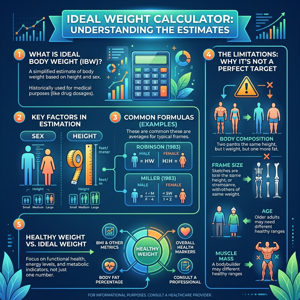 Ideal Weight Calculator visual guide
