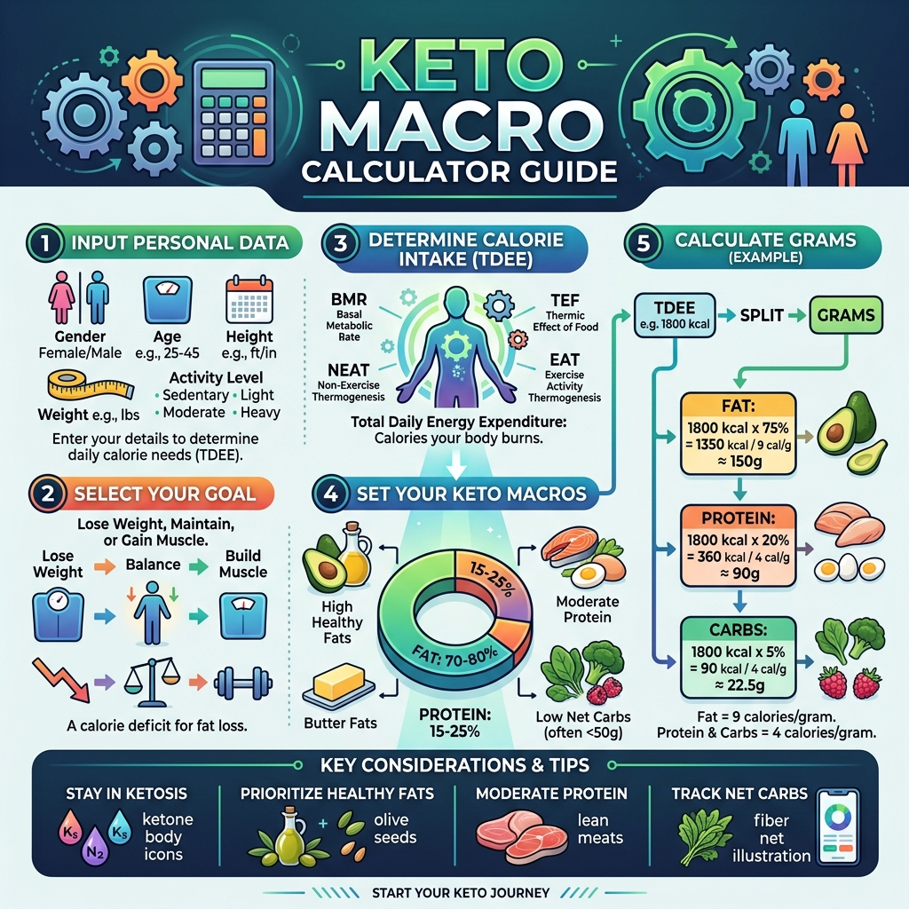 Keto Macro Calculator visual guide