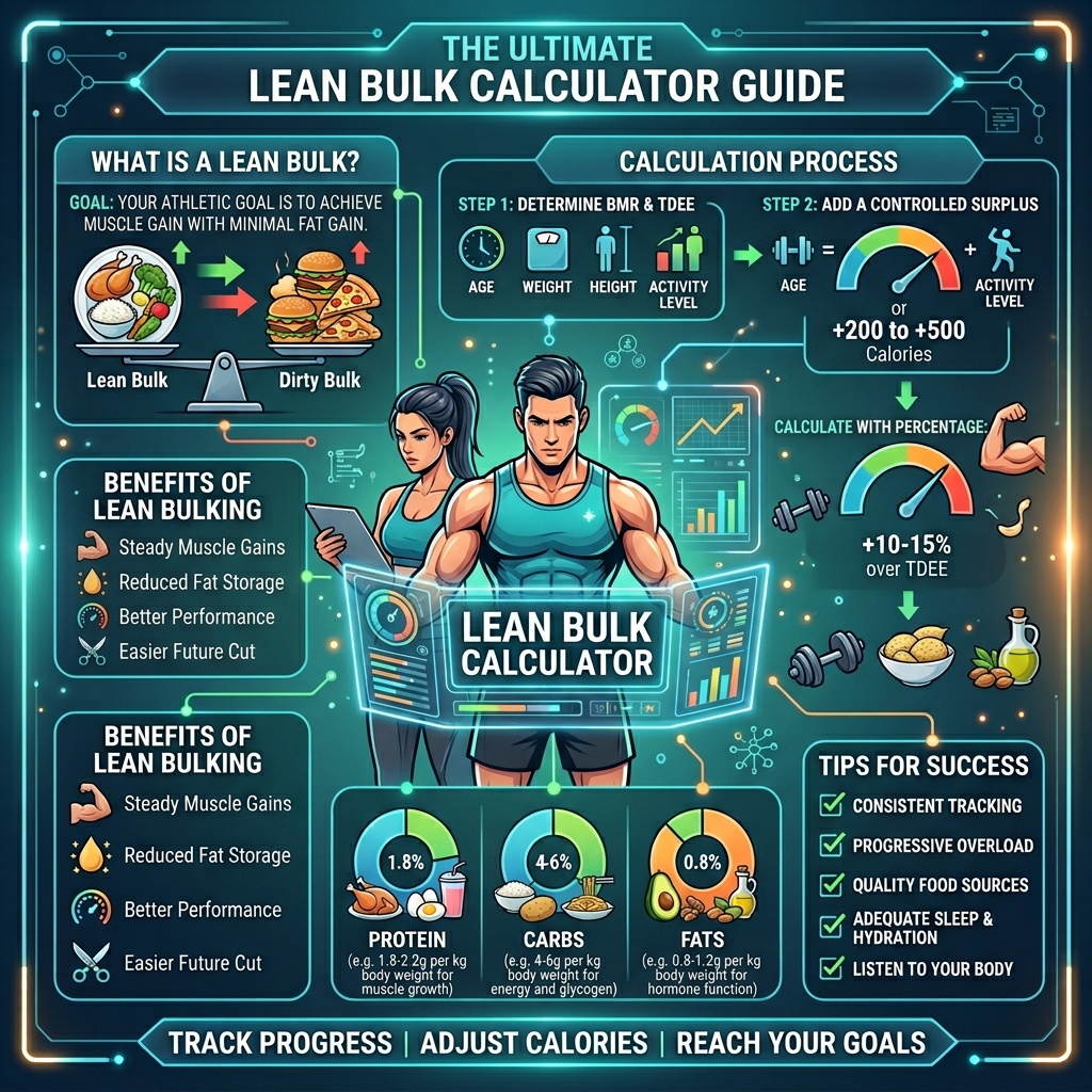 Lean Bulk Calculator visual guide