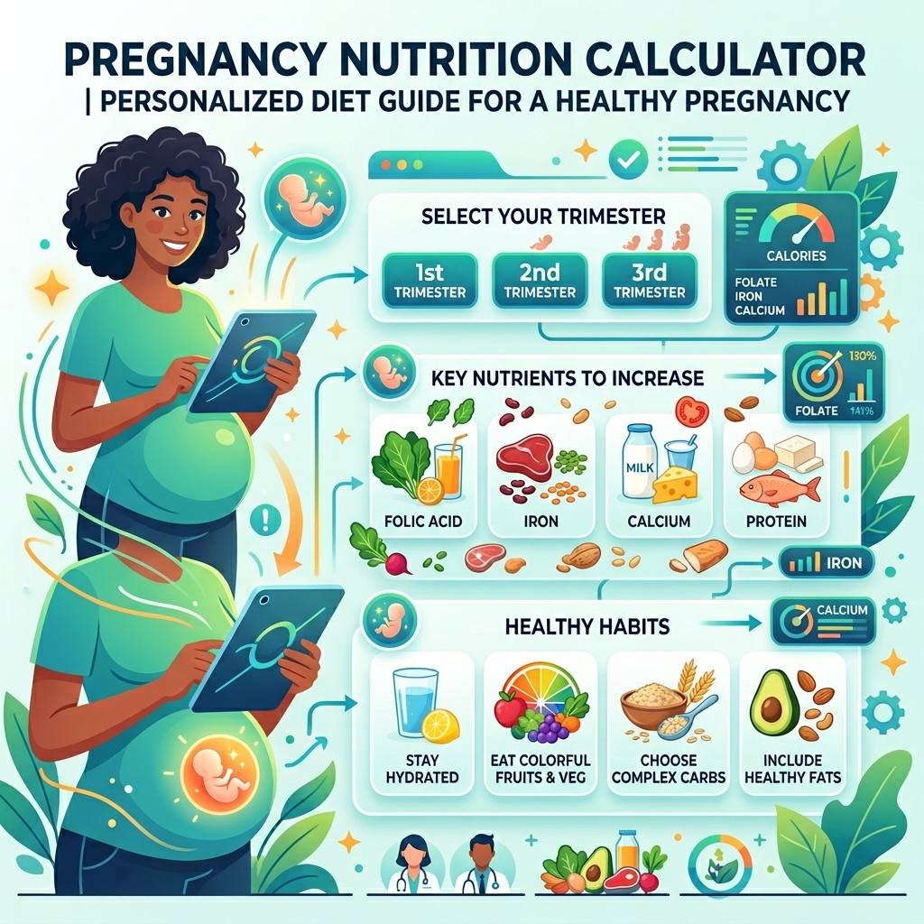 Pregnancy Nutrition Calculator visual guide
