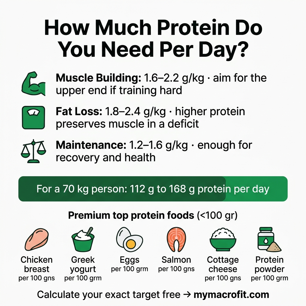 Protein Calculator visual guide