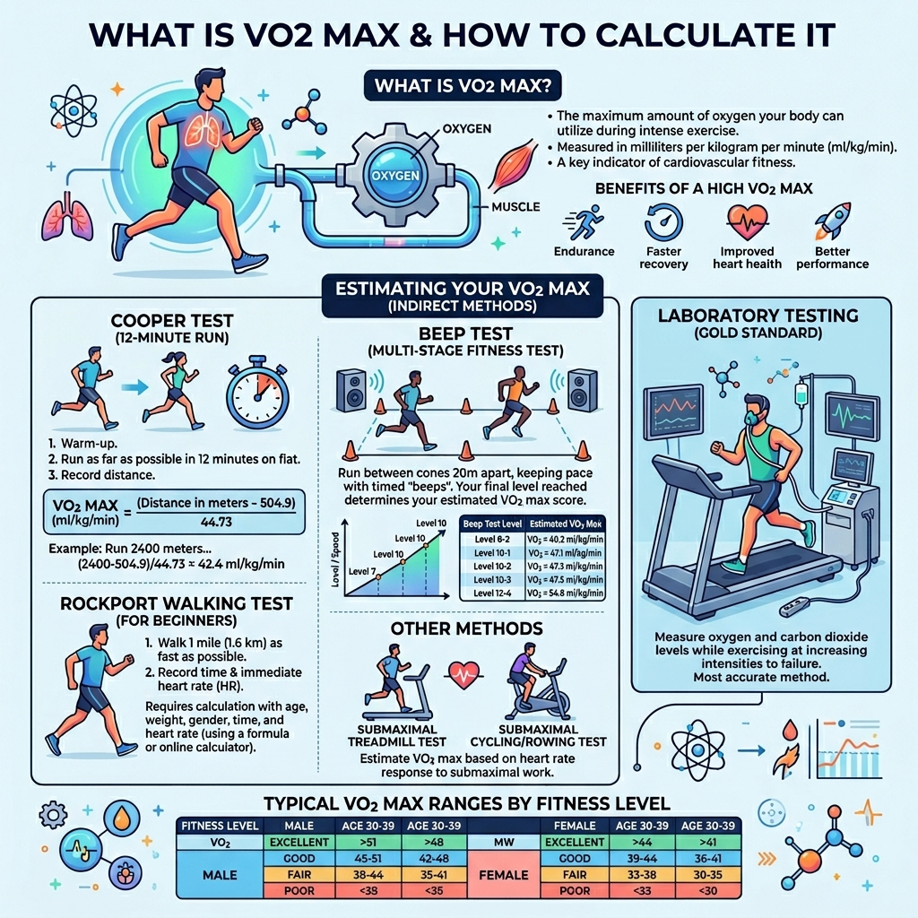 VO2 Max Calculator visual guide